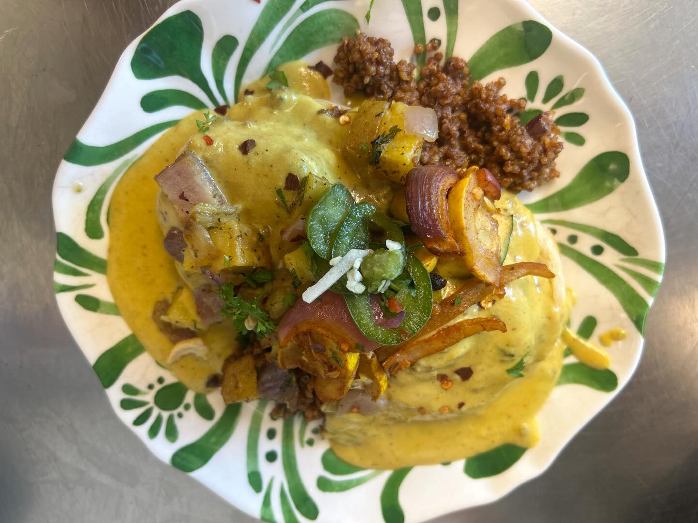 *New* on our menu 🌱 Mexican Biscuits & Gravy