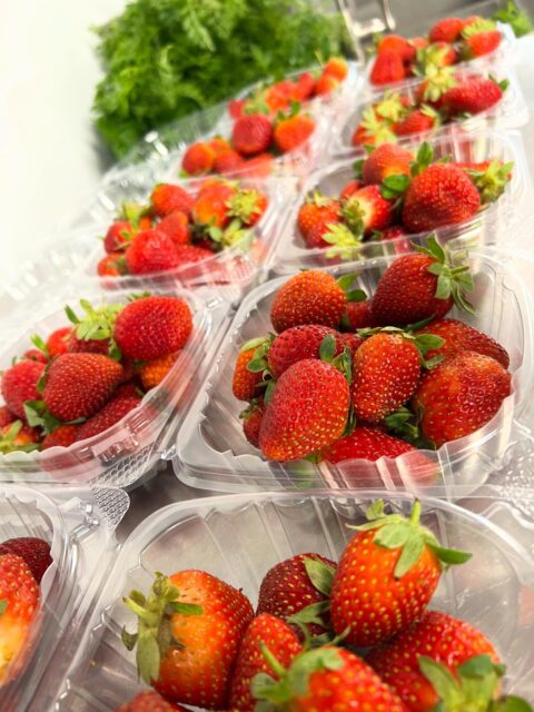 We have fresh picked local organic strawberries available today ☀️