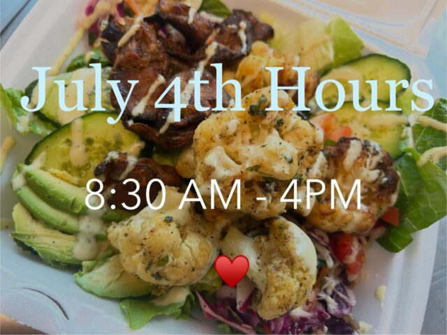 Open July 4th until 4 PM ♥️🦋♥️