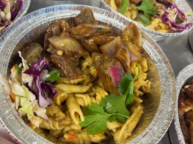 Available today local braised eggplant and chick pea noodles (GF) ✨

Current Menu Soup - Mayan Enchilada 🌱