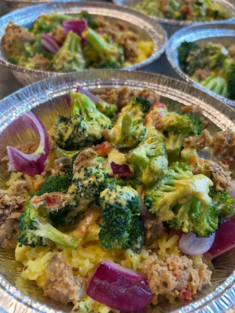 Available today ✨ Fresh Broccoli and Cheeze Rice 🌱