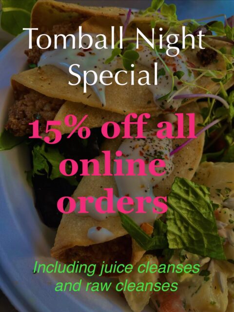 Tomball Night Special ✨ 15% off all online orders ✨

Discount shown at checkout 😘

Available until Saturday at 3PM
