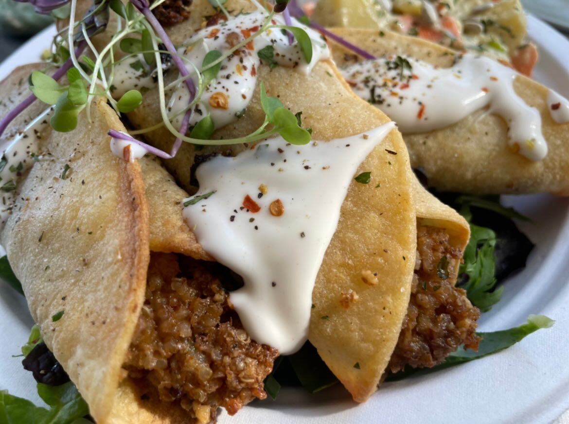 Friday and ✨ Tomball Taquitos ✨ filled with house walnut meat. 

We look forward to seeing you 🌱